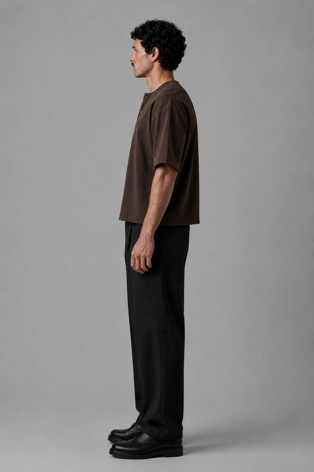 Cropped T-shirt In Brown
