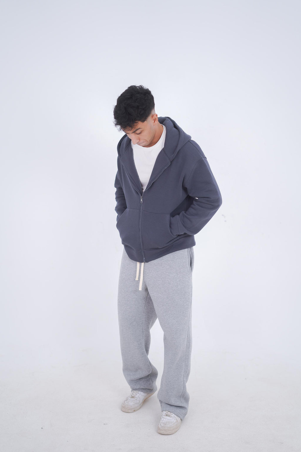 Dark Gray Zeed Full Zipper