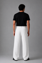 Stripped pants In White