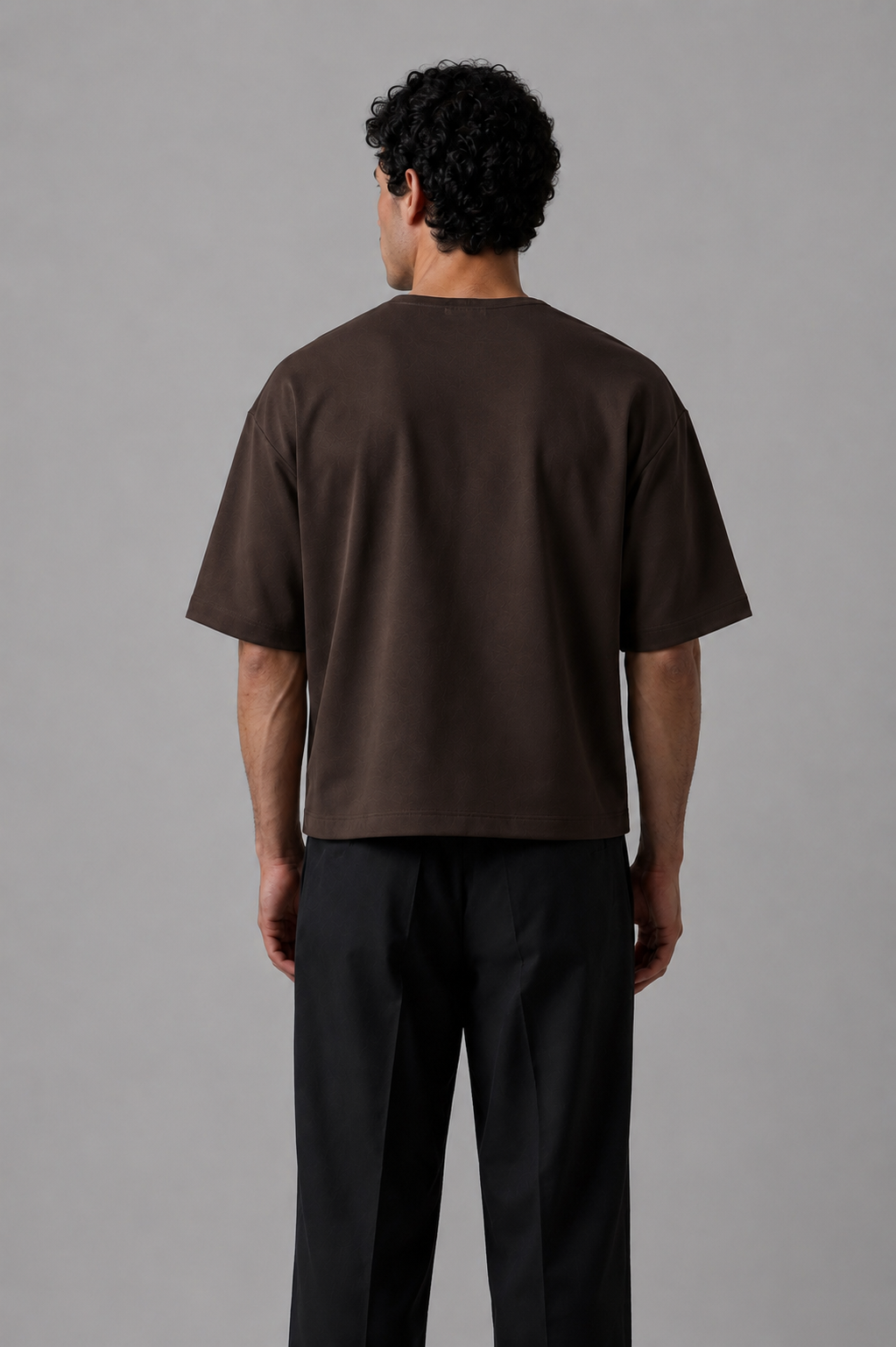 Cropped T-shirt In Brown