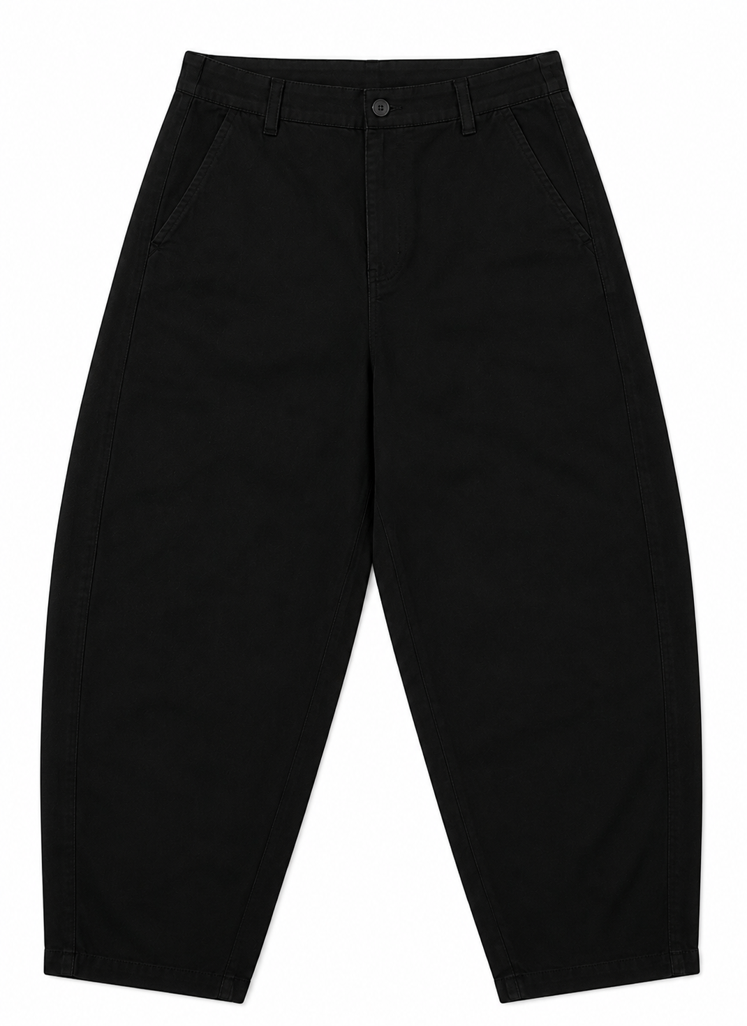 Barrel pants in black