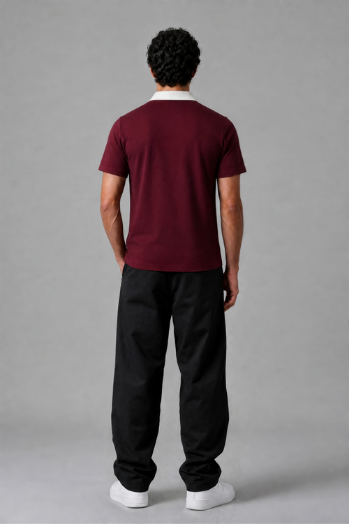 Polo shirt in Burgandy