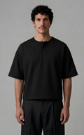 Cropped T-shirt In Black