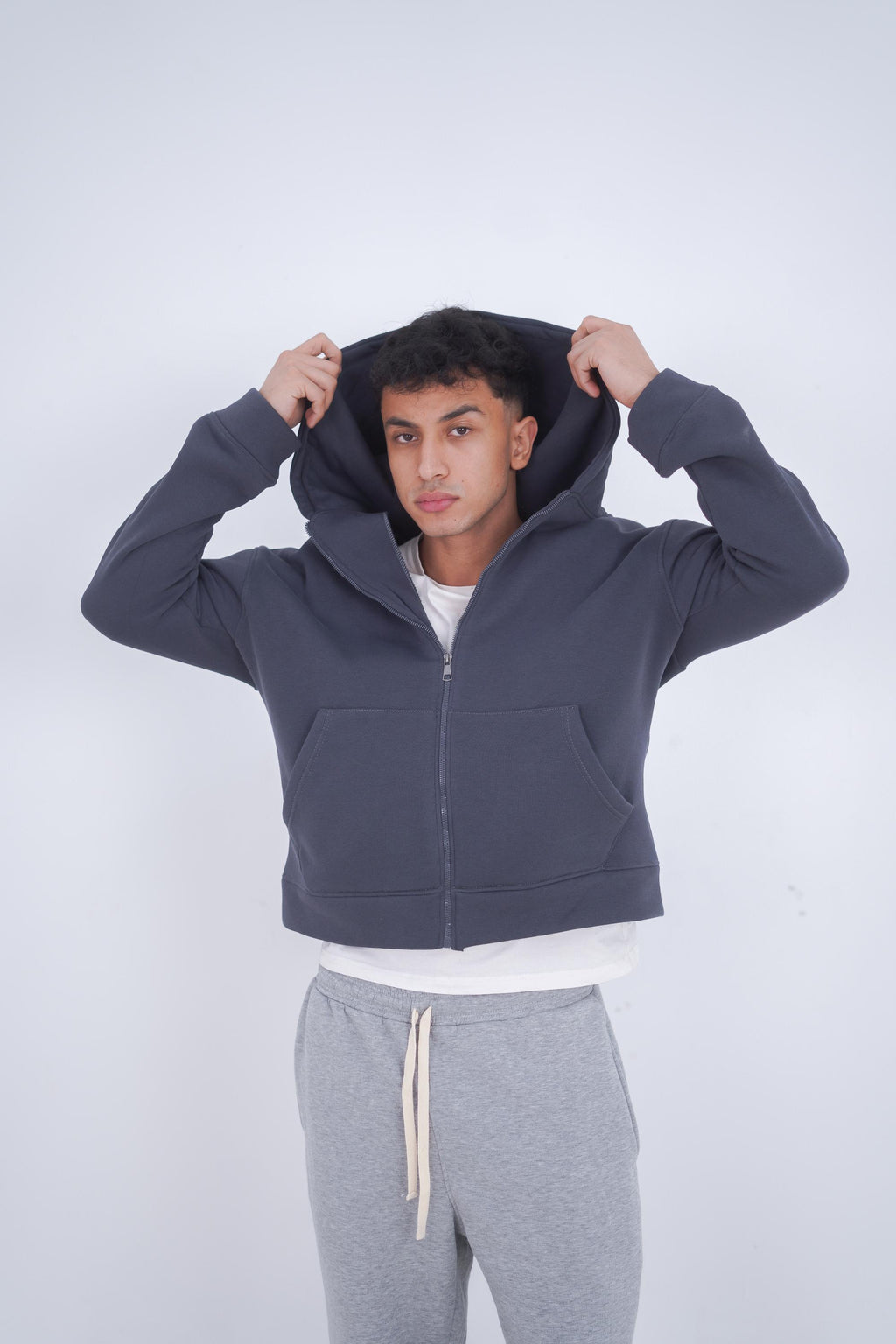 Dark Gray Zeed Full Zipper