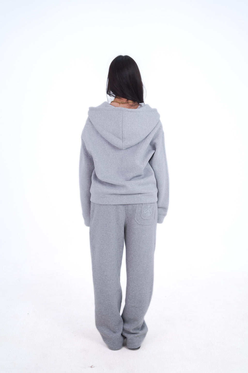 Gray Zeed Full Zipper