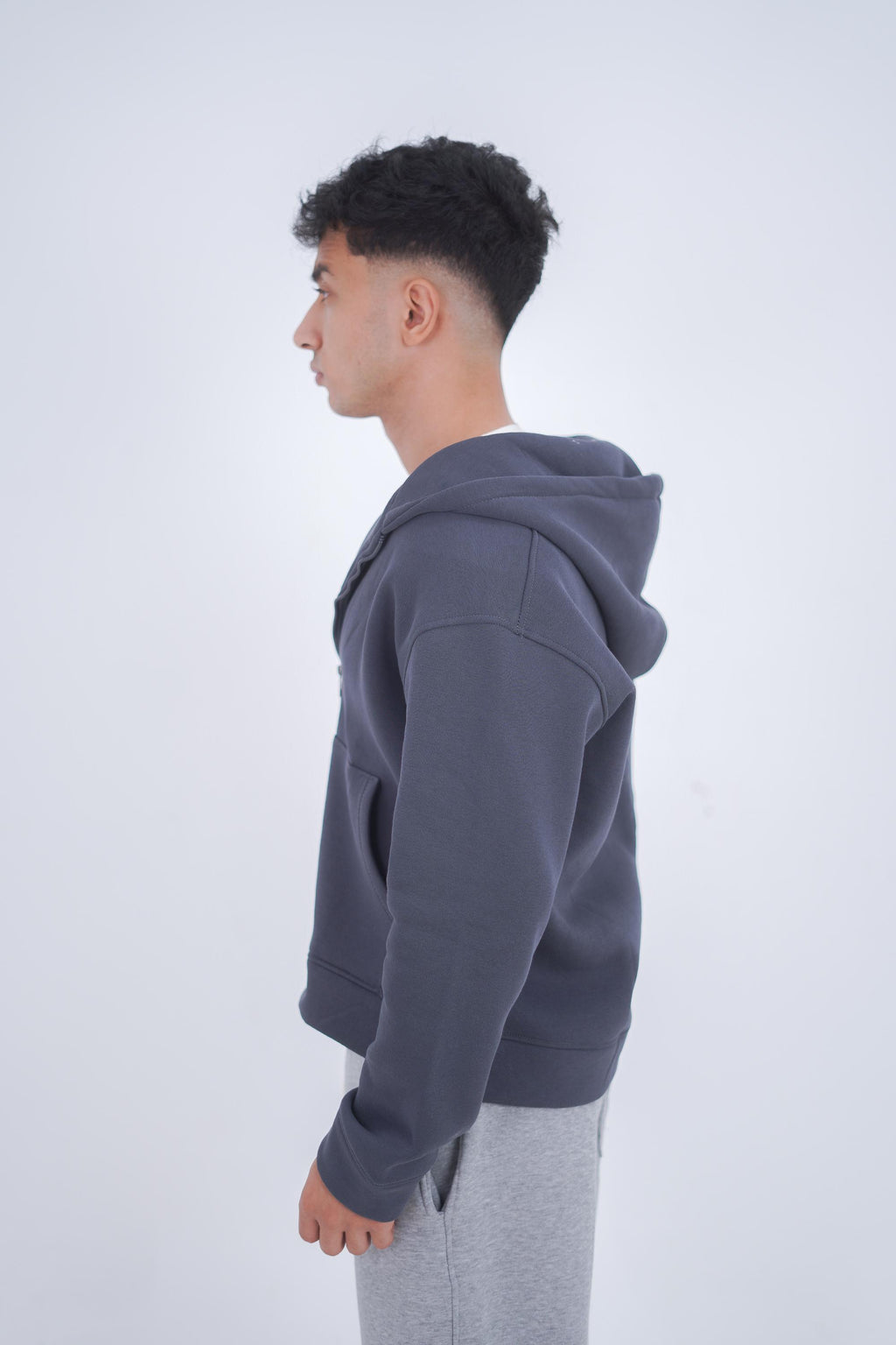 Dark Gray Zeed Full Zipper
