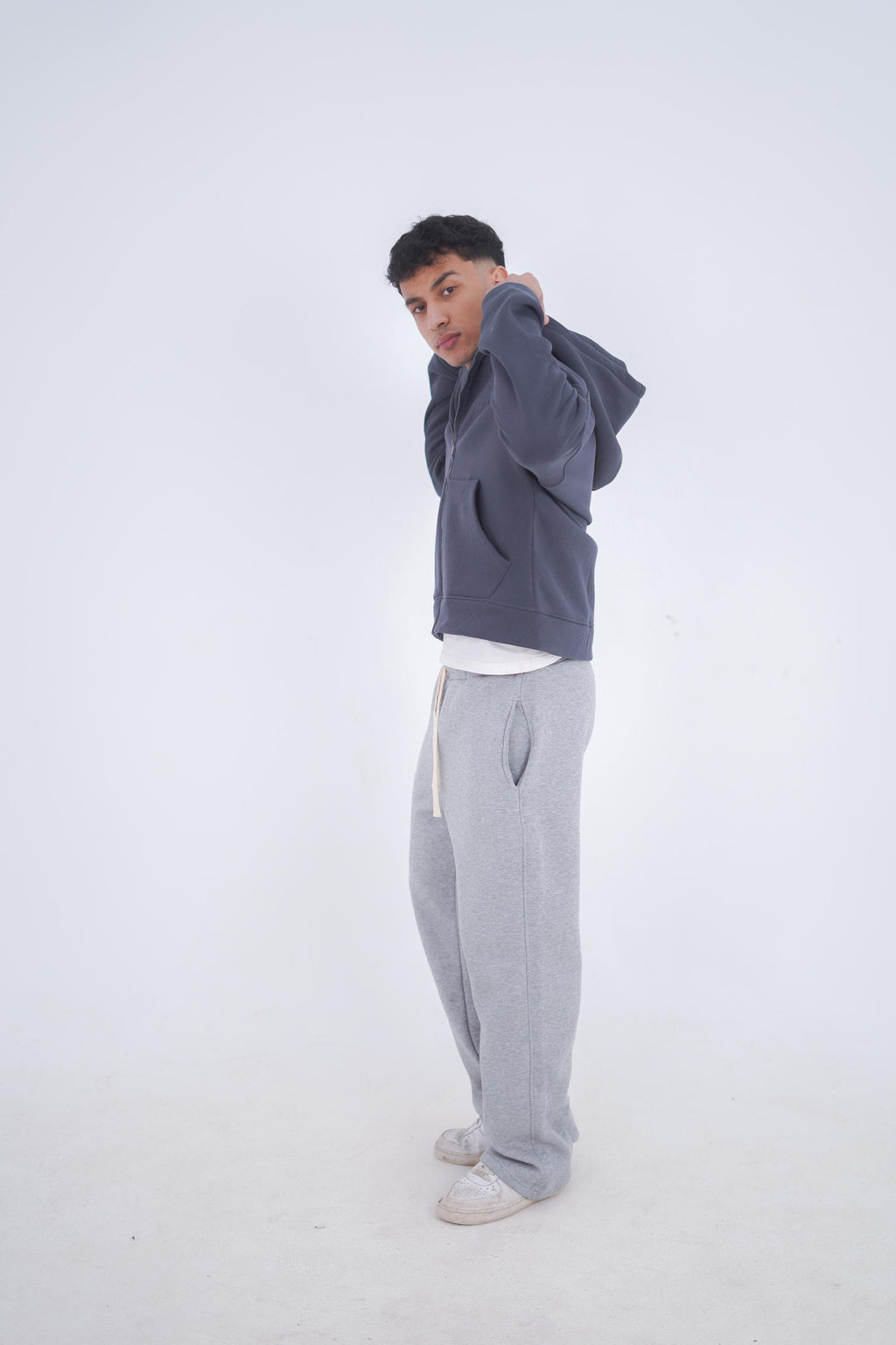 Dark Gray Zeed Full Zipper