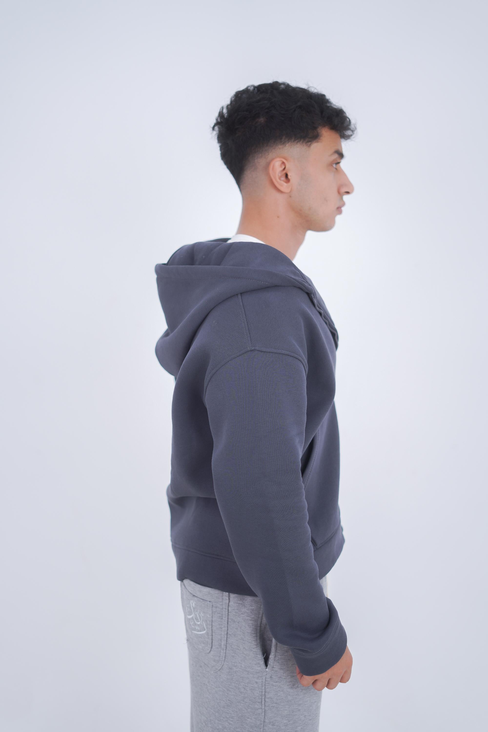 Dark Gray Zeed Full Zipper