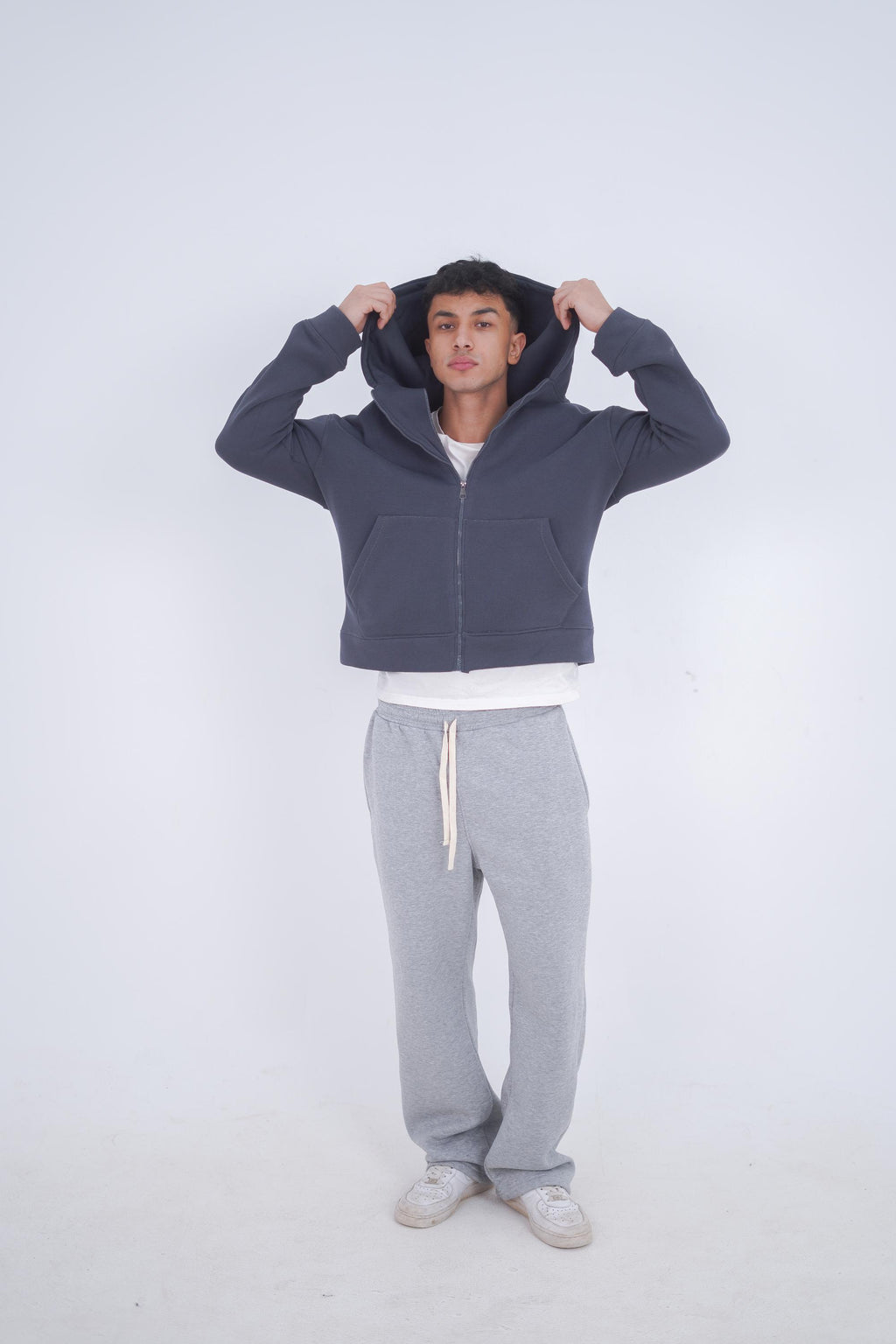 Dark Gray Zeed Full Zipper